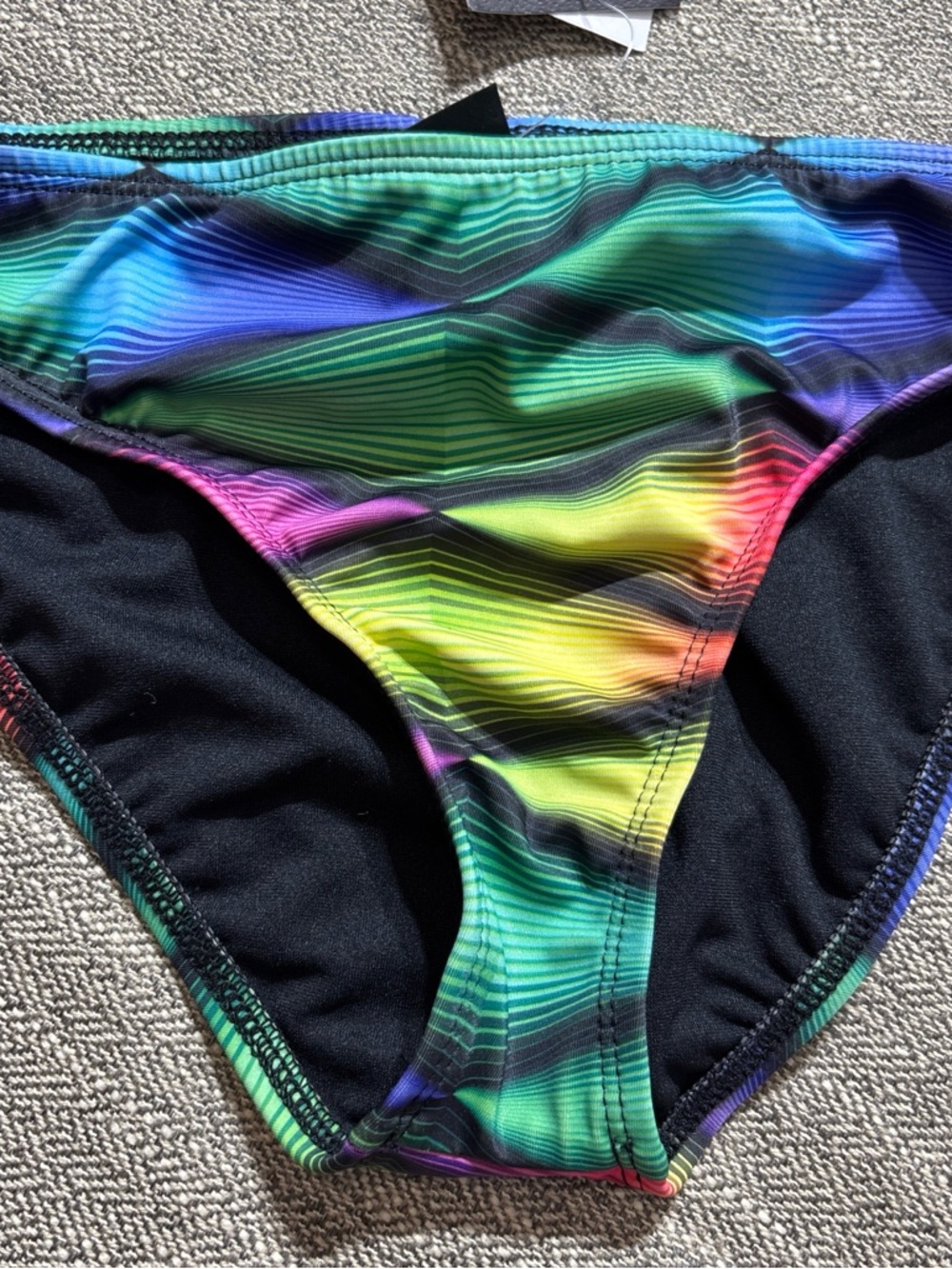 Hurley Black Swimwear with Blue-Green Trim